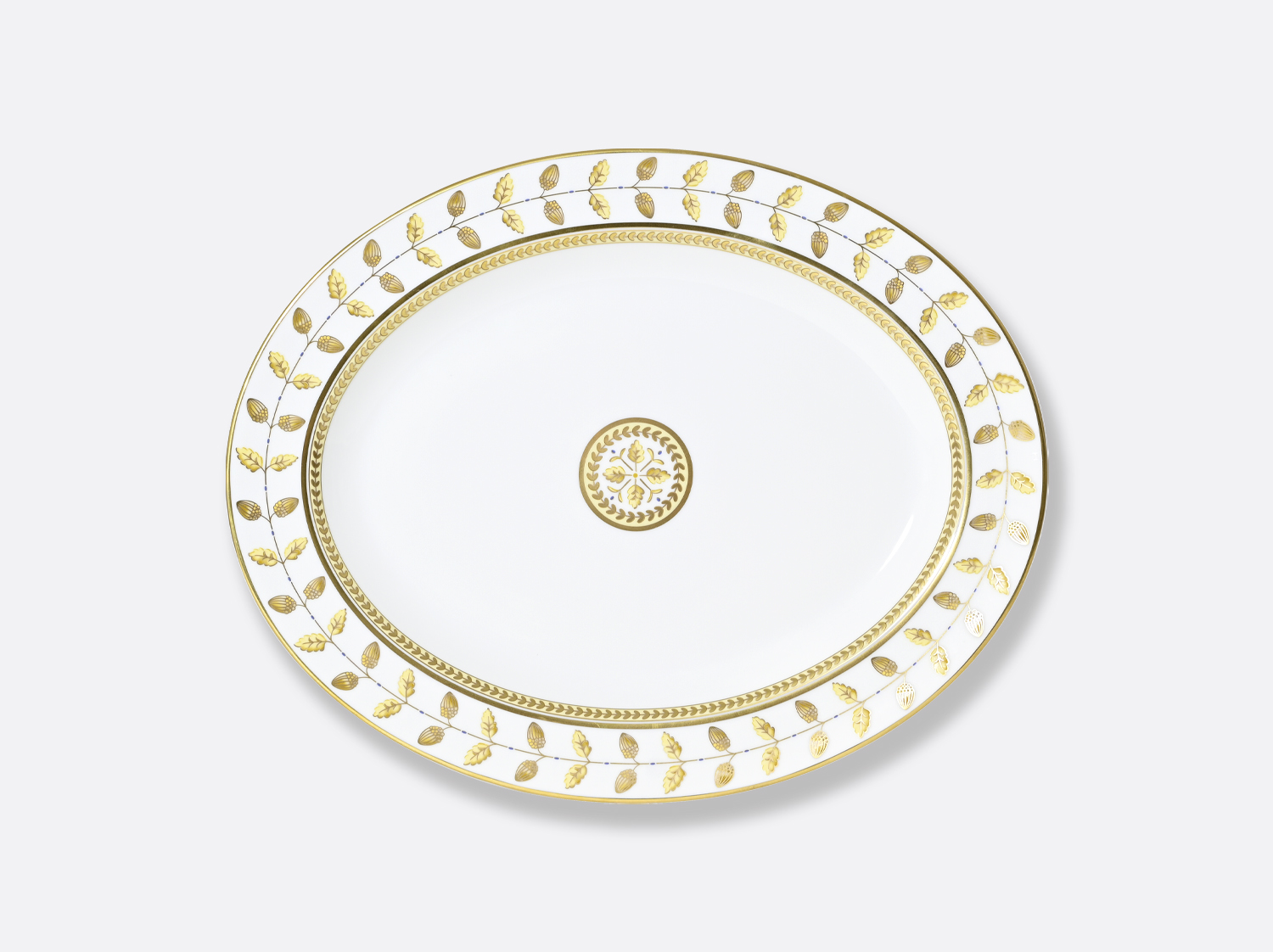 China Oval platter 13'' Constance Yellow of the collection Constance Jaune | Bernardaud