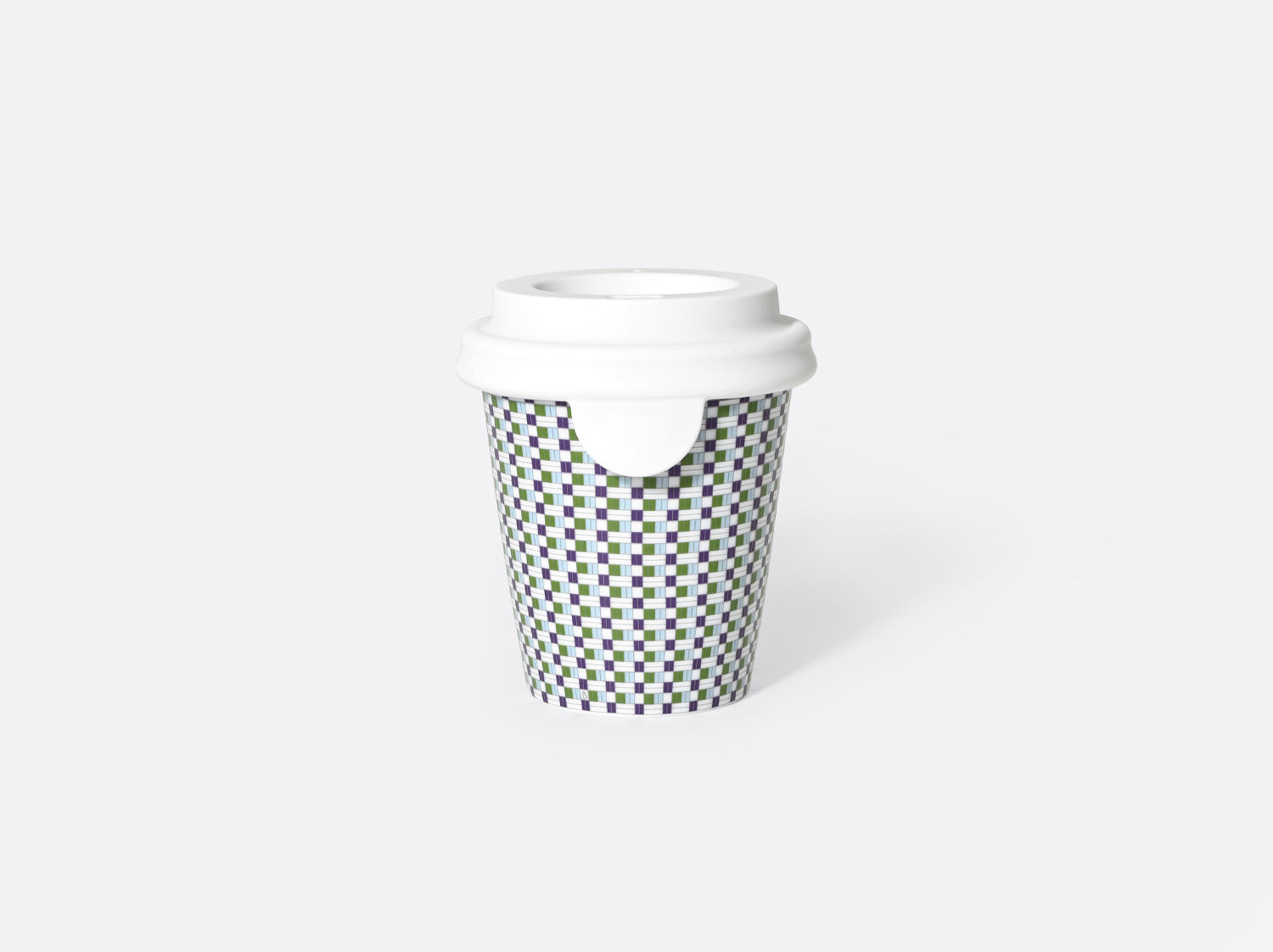 China Nomad cup 6.8 oz Germain green and plum of the collection Germain Vert et Prune | Bernardaud