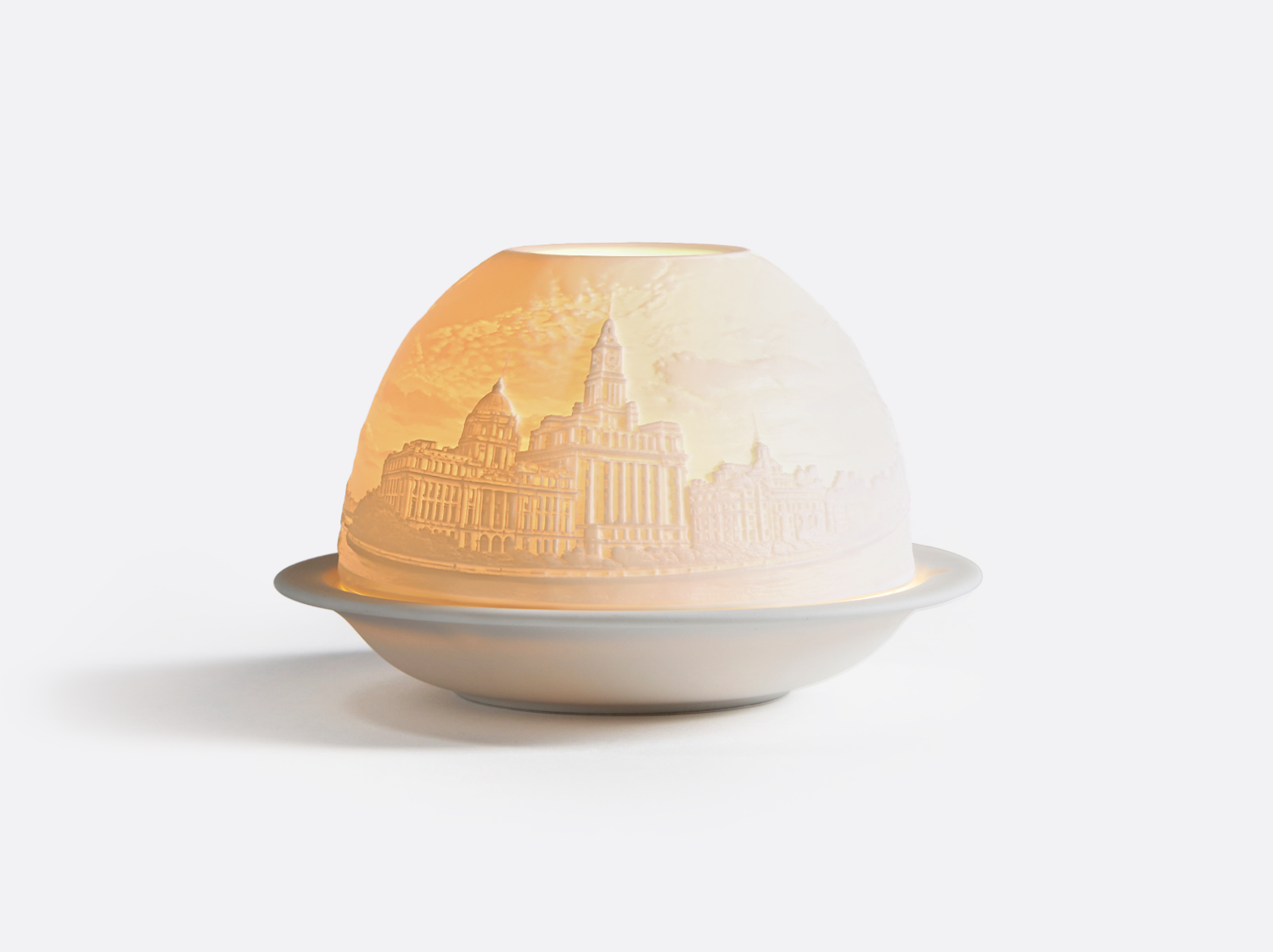 Shanghai Led en porcelaine de la collection LITHOPHANIE LED Bernardaud
