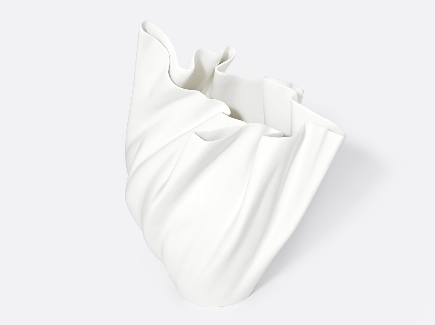 Vase GM Blanc H. 51 cm en porcelaine de la collection Zephyr Bernardaud
