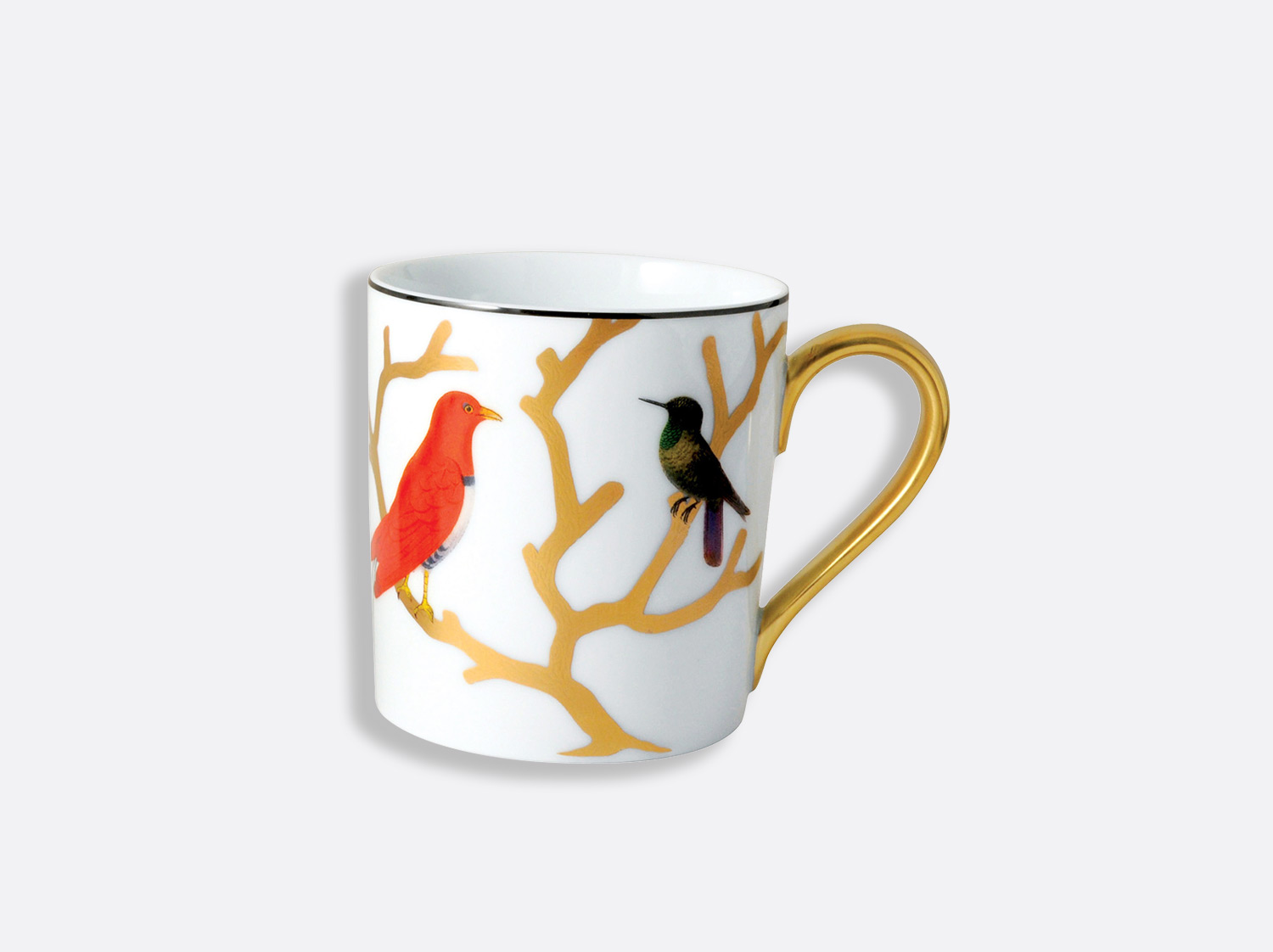 Mug 30 cl - A l'unité en porcelaine de la collection Aux oiseaux Bernardaud