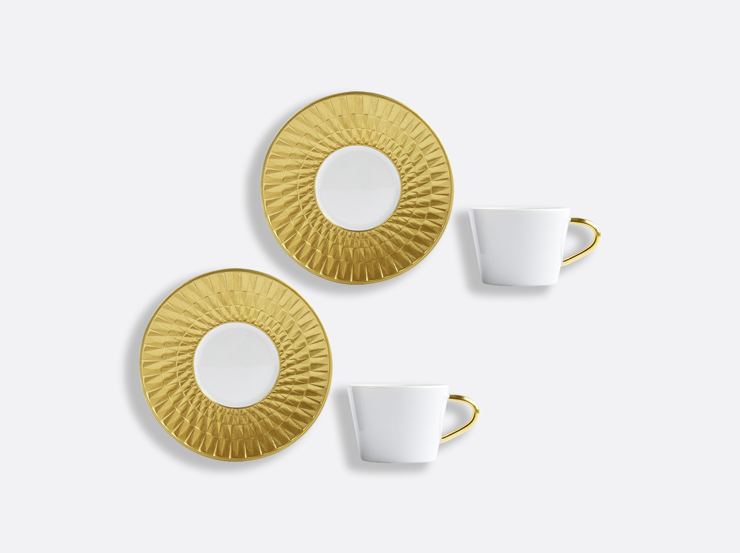China Espresso cup and saucer gift box - 2.8 Oz - Set of 2 of the collection Twist or | Bernardaud