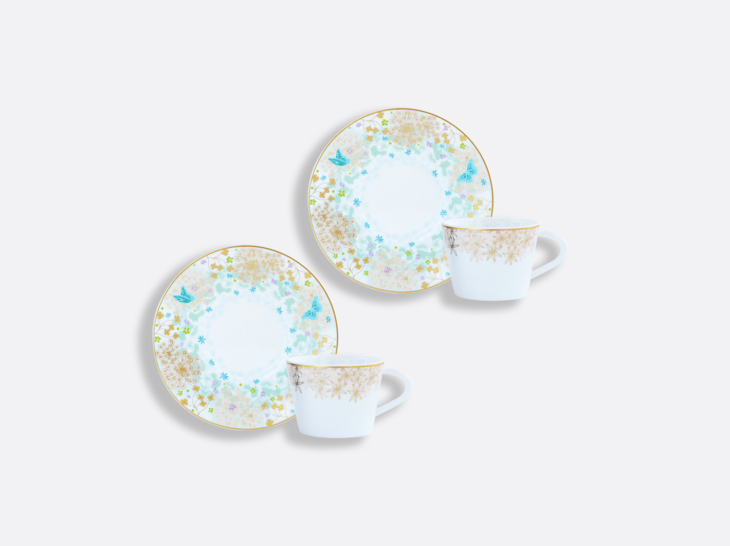 China Espresso cup and saucer gift box - 2 Oz - Set of 2 of the collection FÉERIE - MICHAËL CAILLOUX | Bernardaud