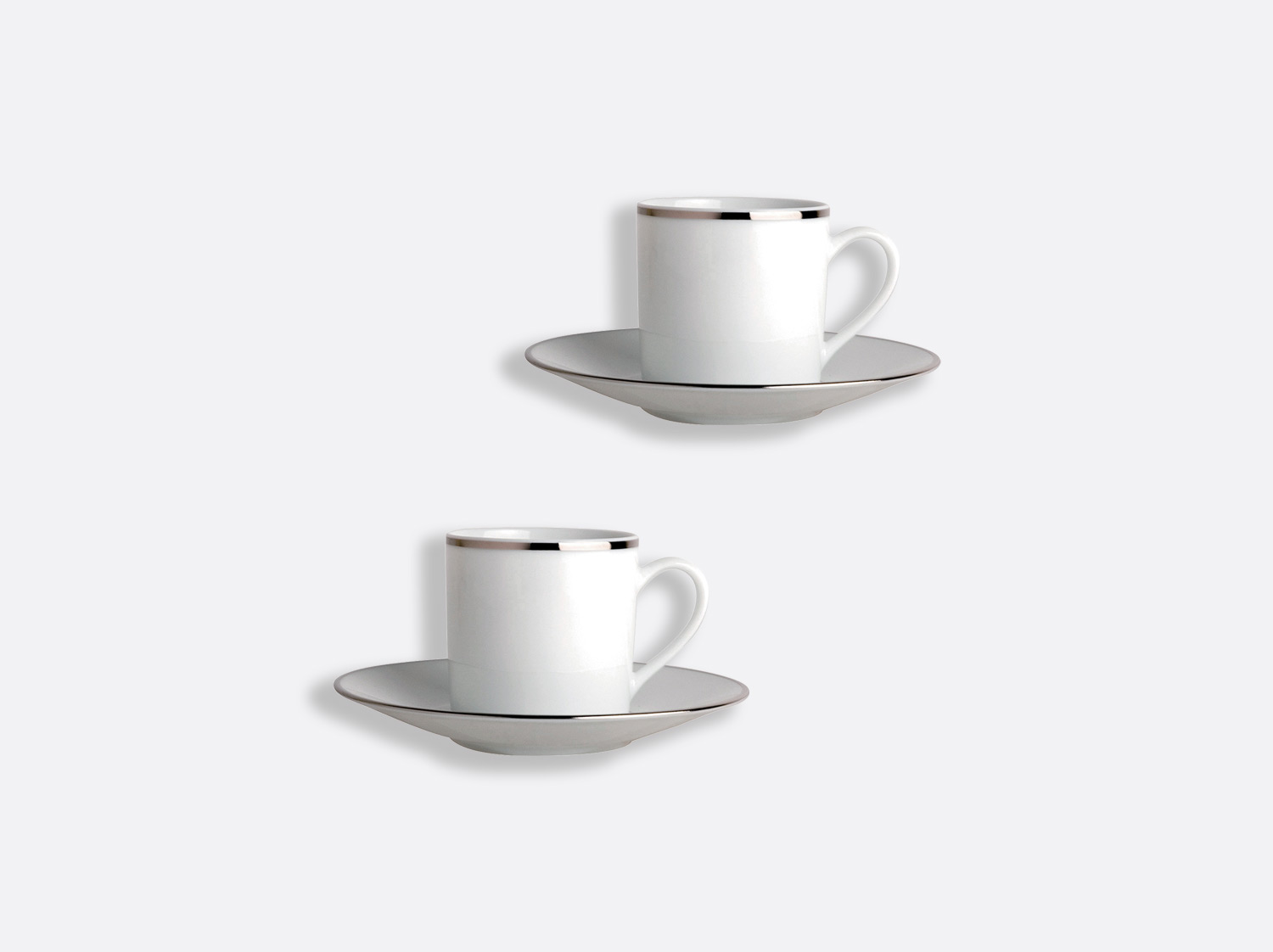 China Espresso cup and saucer gift box - 3 Oz - Set of 2 of the collection Cristal | Bernardaud