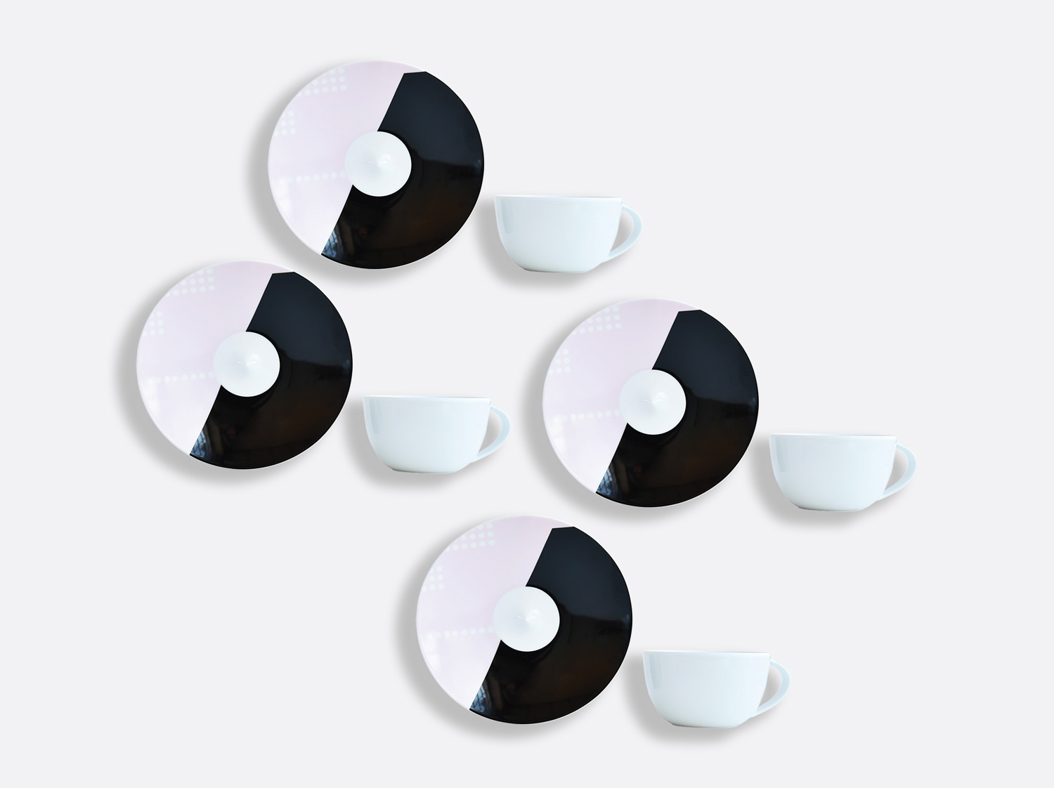 China Tea cup and saucer gift box - 7 Oz - Set of 4 of the collection OSCAR | Bernardaud