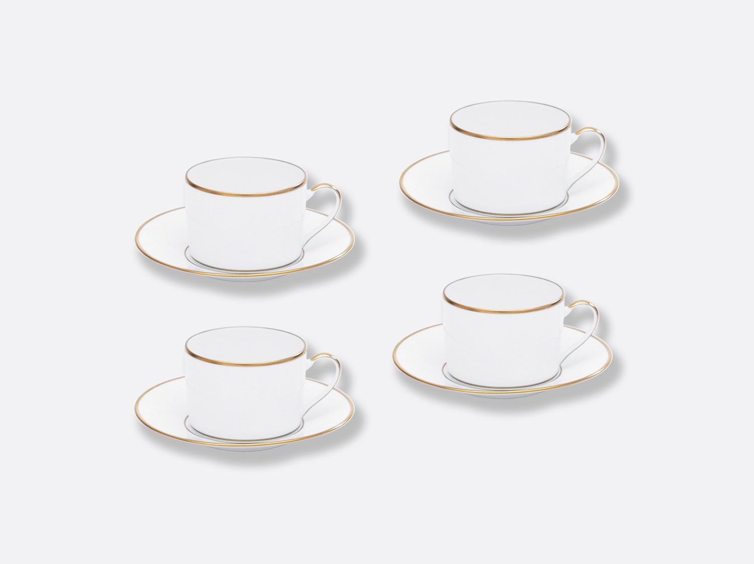 China Tea cup and saucer gift box - 15 cl - Set of 4 of the collection Palmyre | Bernardaud