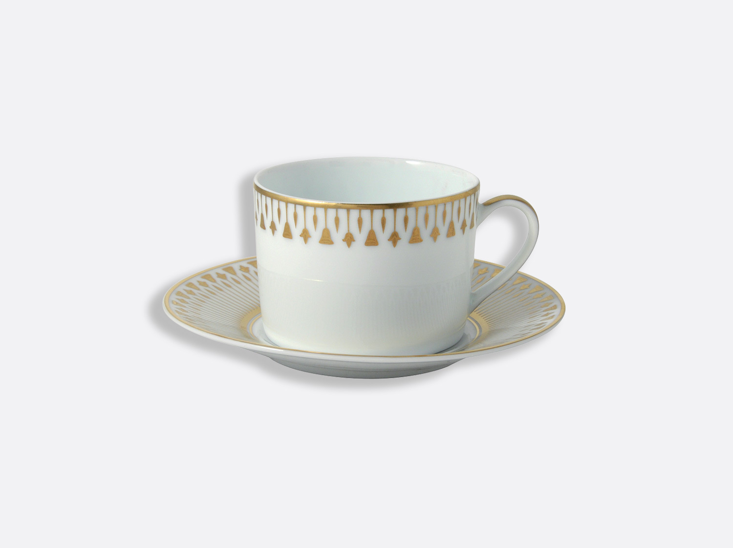Coffret de tasses & soucoupes thé 15 cl - A l'unité en porcelaine de la collection Soleil levant Bernardaud
