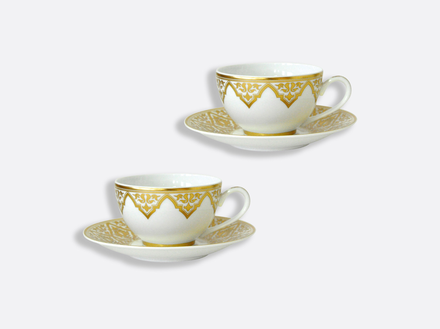 China Tea cup and saucer gift box - 4.5 oz - Set of 2 of the collection Venise | Bernardaud