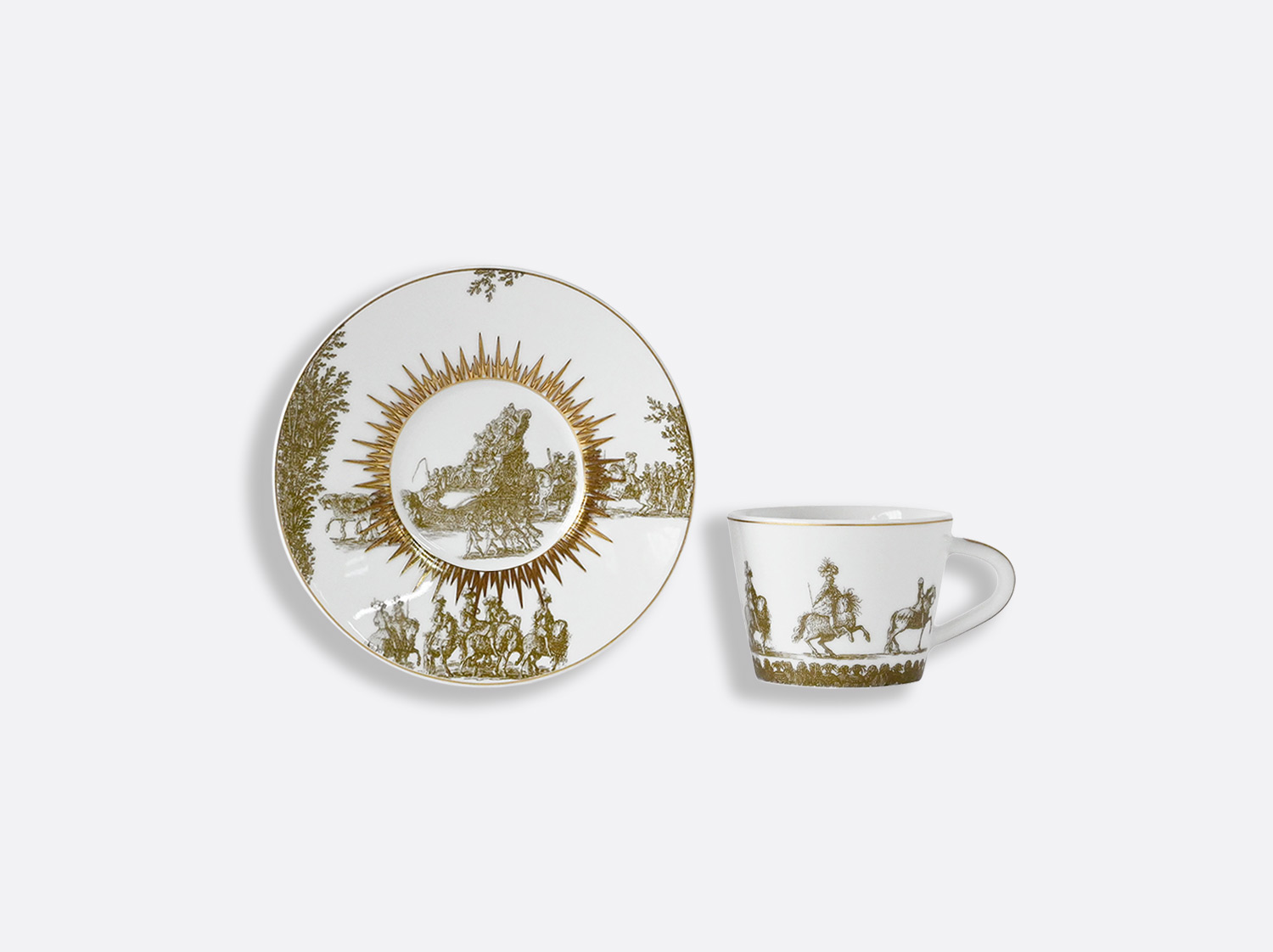 China Coffee cup and saucer gift box - 6 cl - à l'unité of the collection VERSAILLES ENCHANTE | Bernardaud
