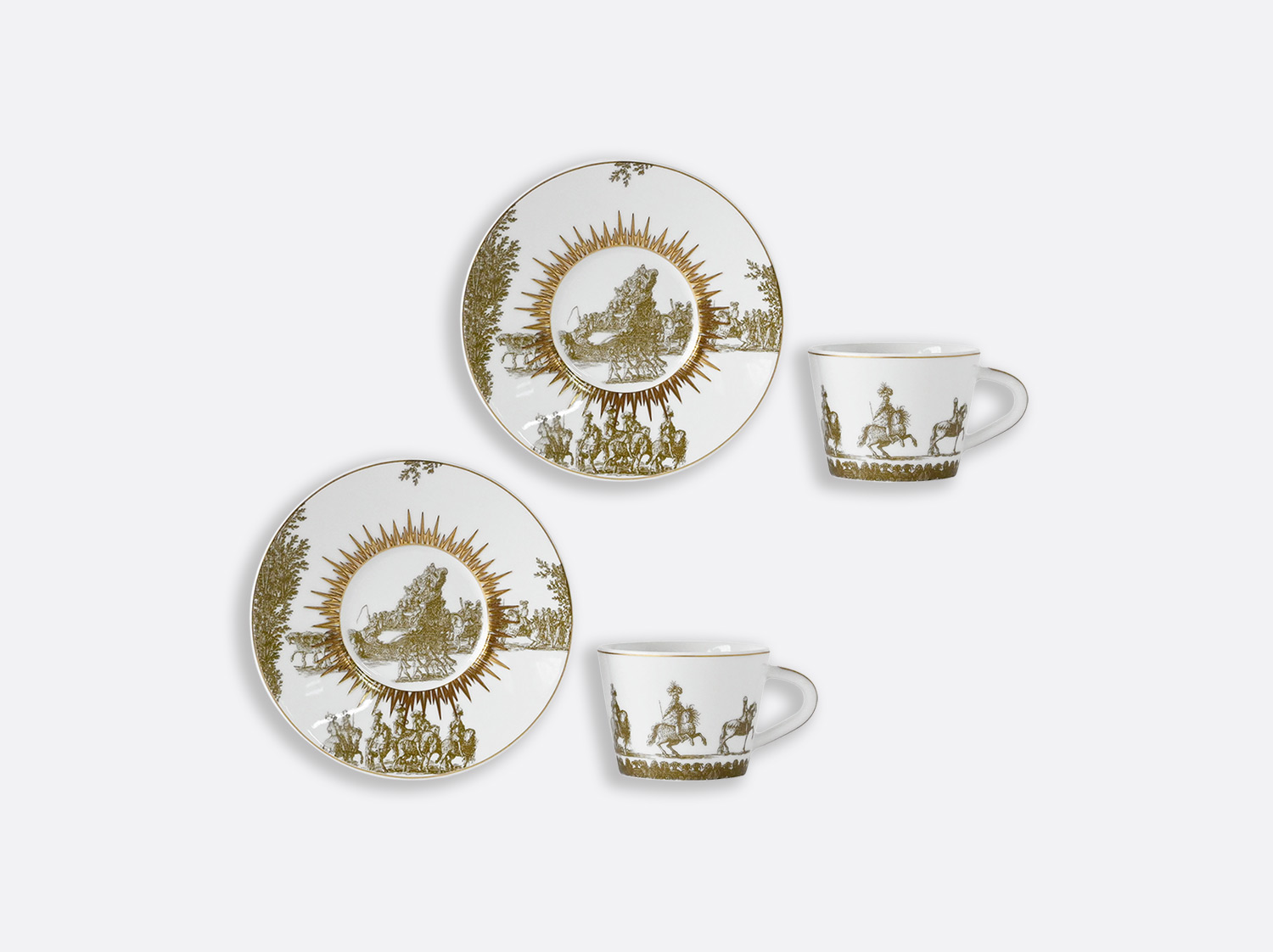 China Coffee cup and saucer gift box - 6 cl - coffret de 2 of the collection VERSAILLES ENCHANTE | Bernardaud