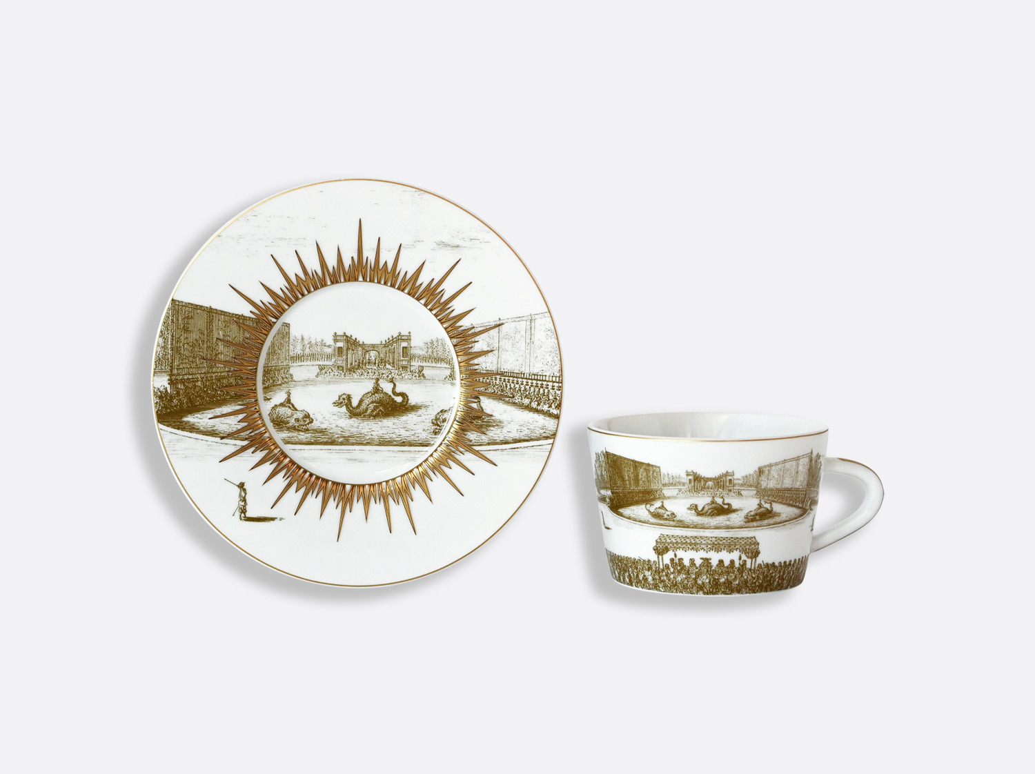 China Tea cup and saucer gift box - 15 cl - à l'unité of the collection VERSAILLES ENCHANTE | Bernardaud