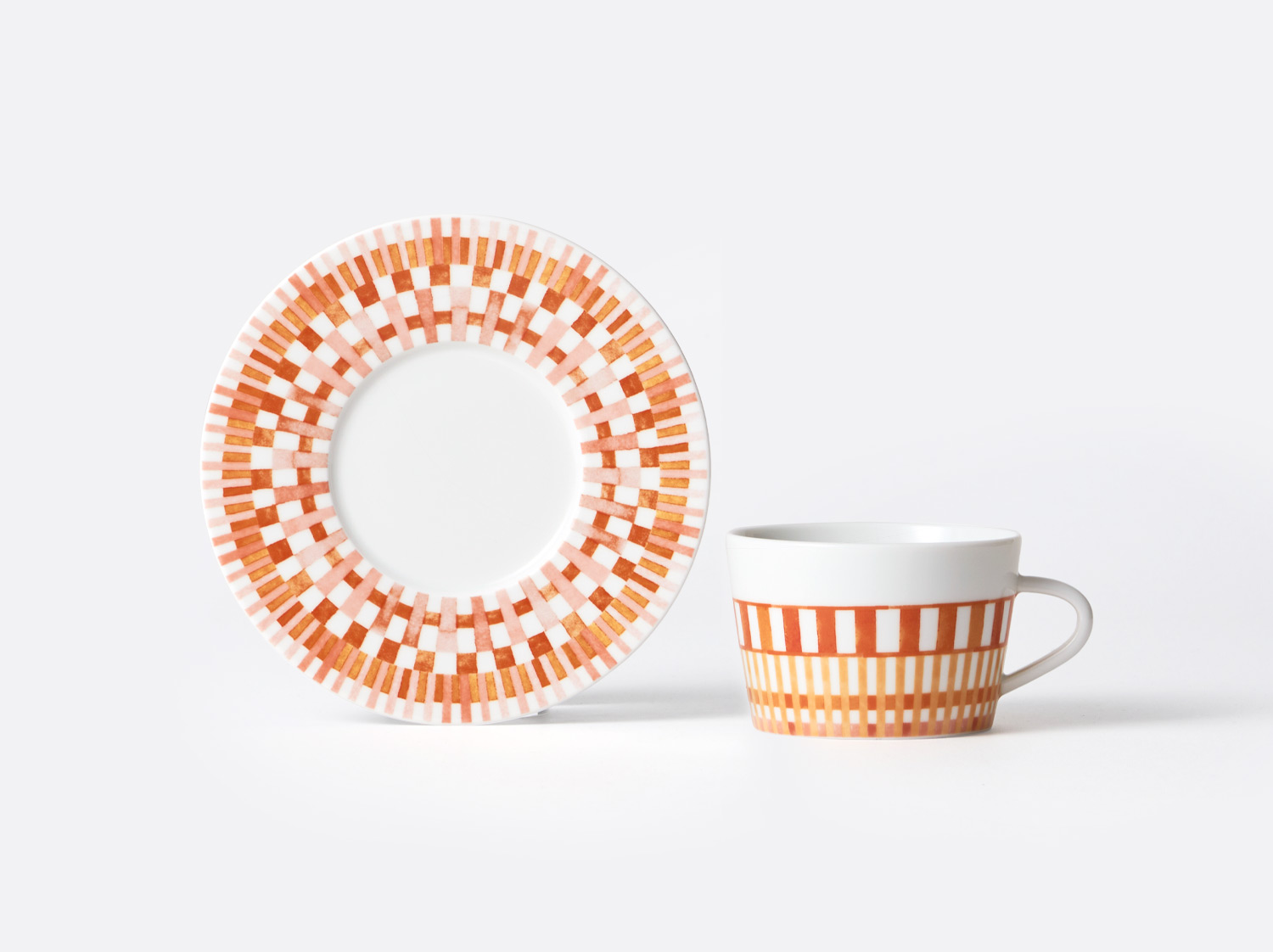 Coffret de tasses & soucoupes thé 15 cl - à l'unité en porcelaine de la collection Terra Rosa Bernardaud