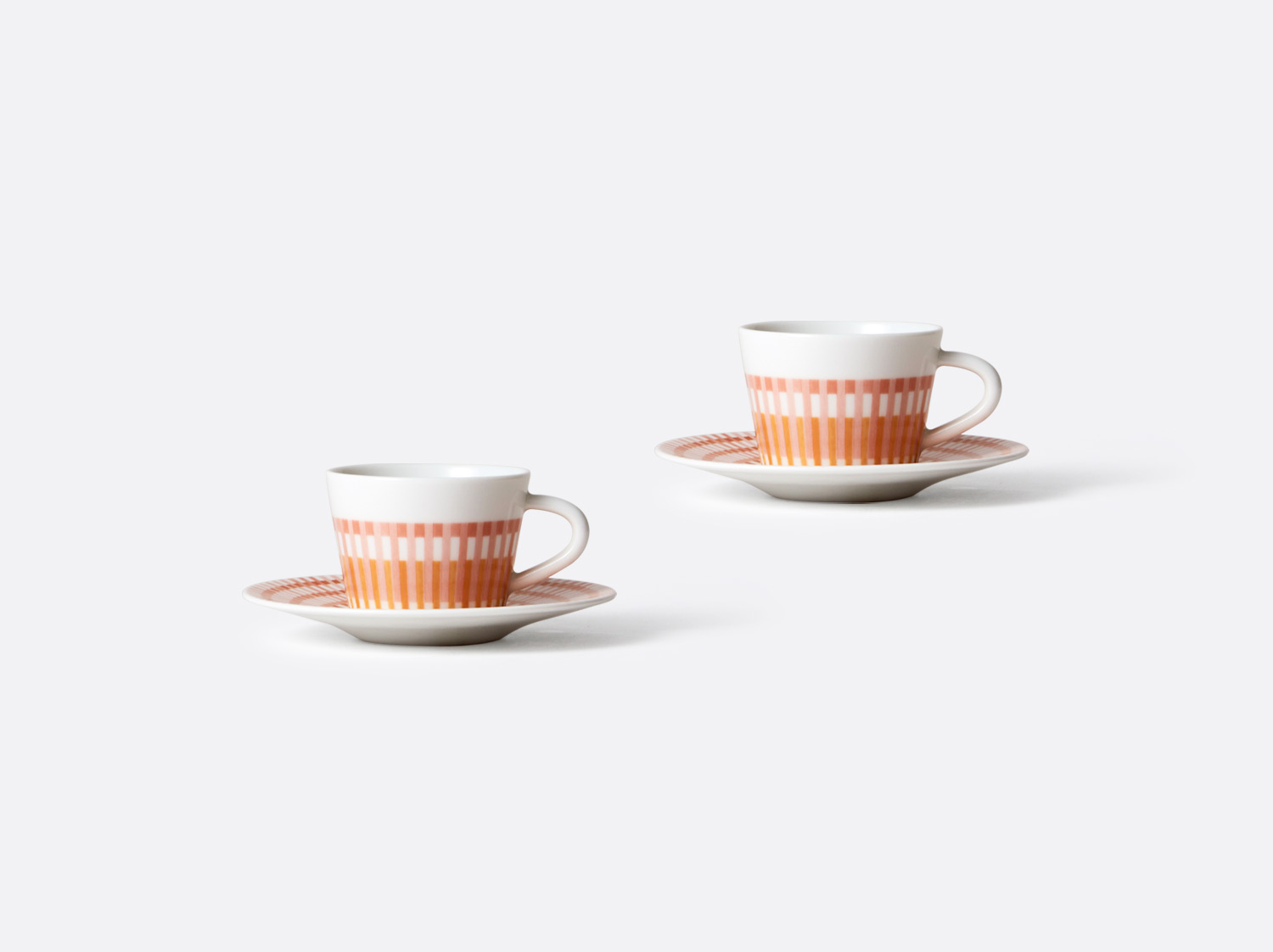 Coffret de tasses & soucoupes café 6 cl - coffret de 2 en porcelaine de la collection Terra Rosa Bernardaud