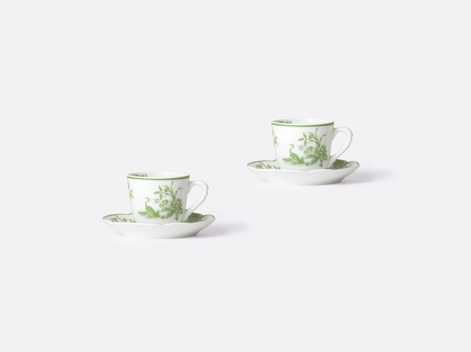 China Moka cup and saucer gift box 2 oz - set of 2 of the collection Albertine | Bernardaud