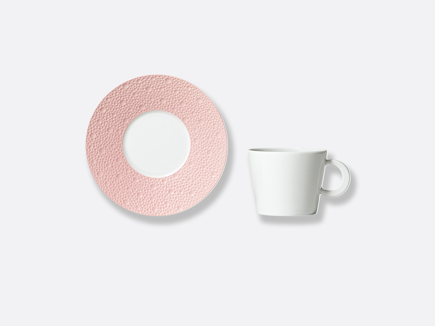 coffret de 2 en porcelaine de la collection Ecume Rose de Corée Bernardaud