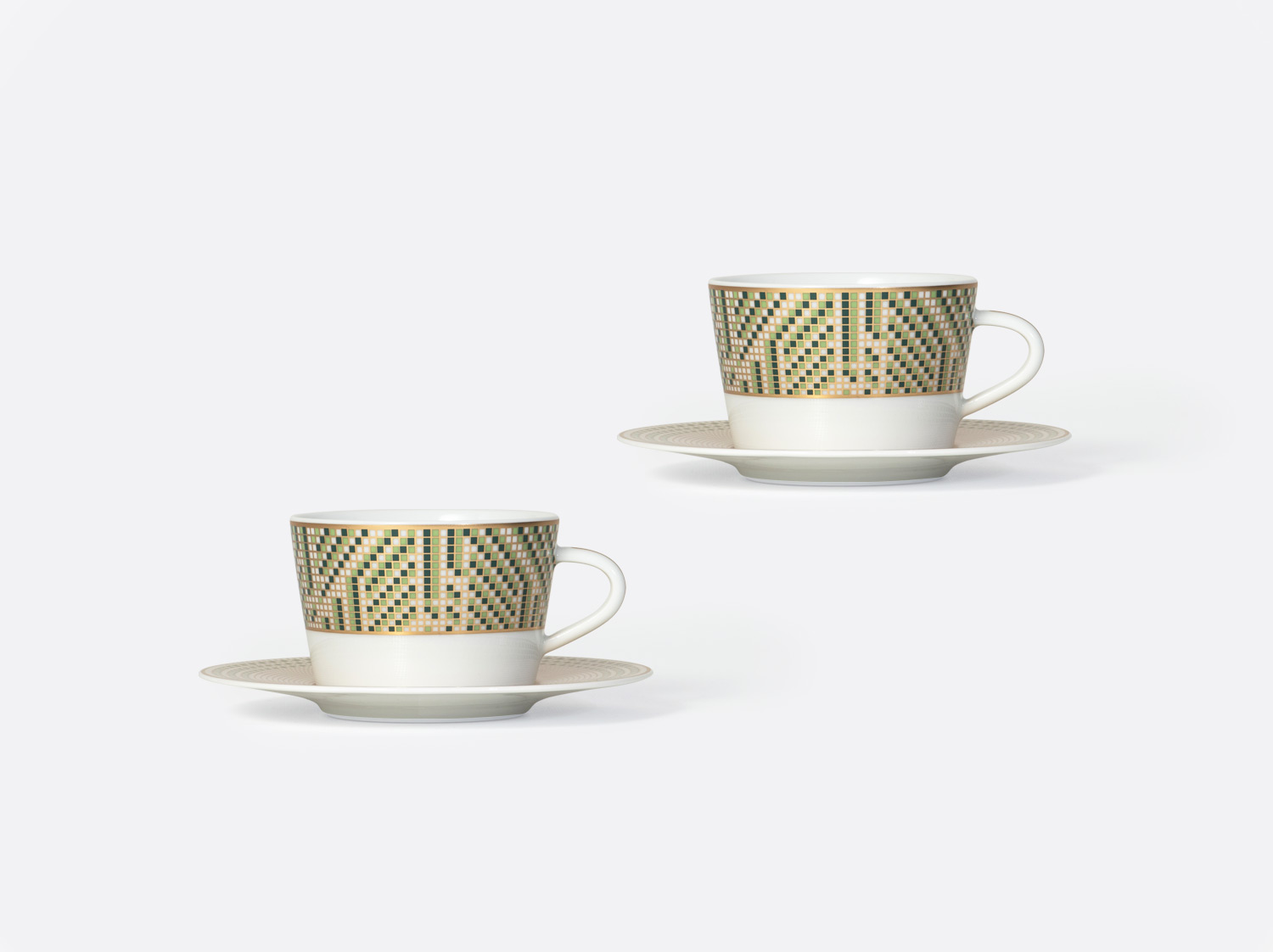 China Tea cup and saucer gift box 15 cl - set of 2 of the collection Augusta | Bernardaud