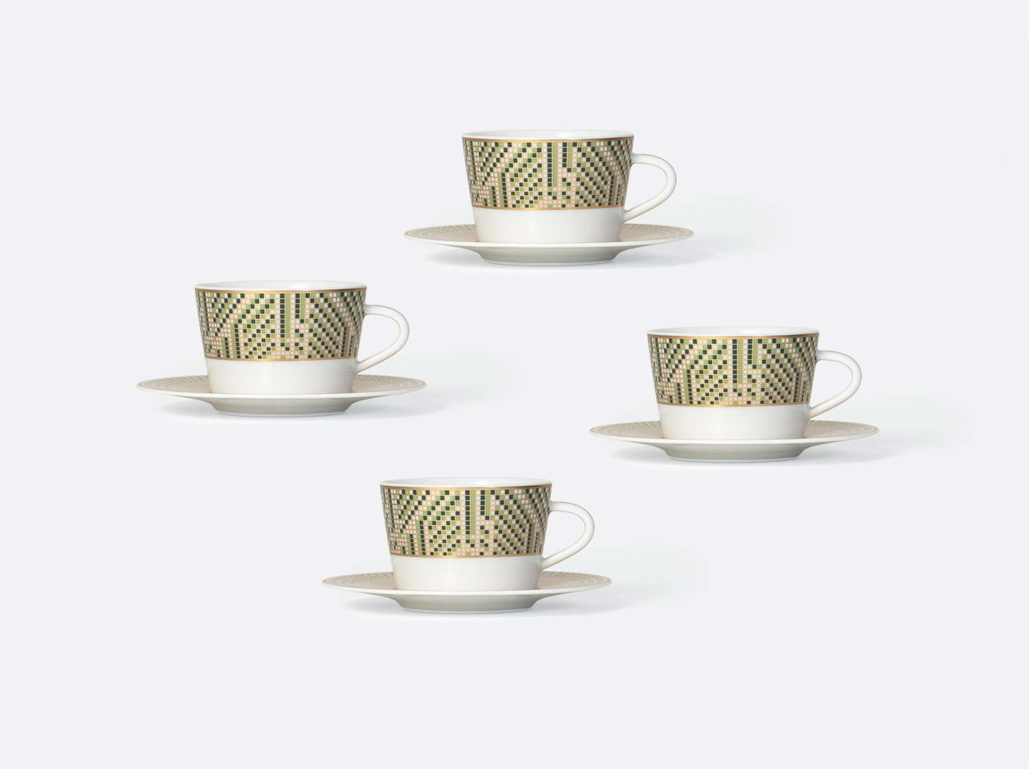 China Tea cup and saucer gift box 5 oz - set of 4 of the collection Augusta | Bernardaud