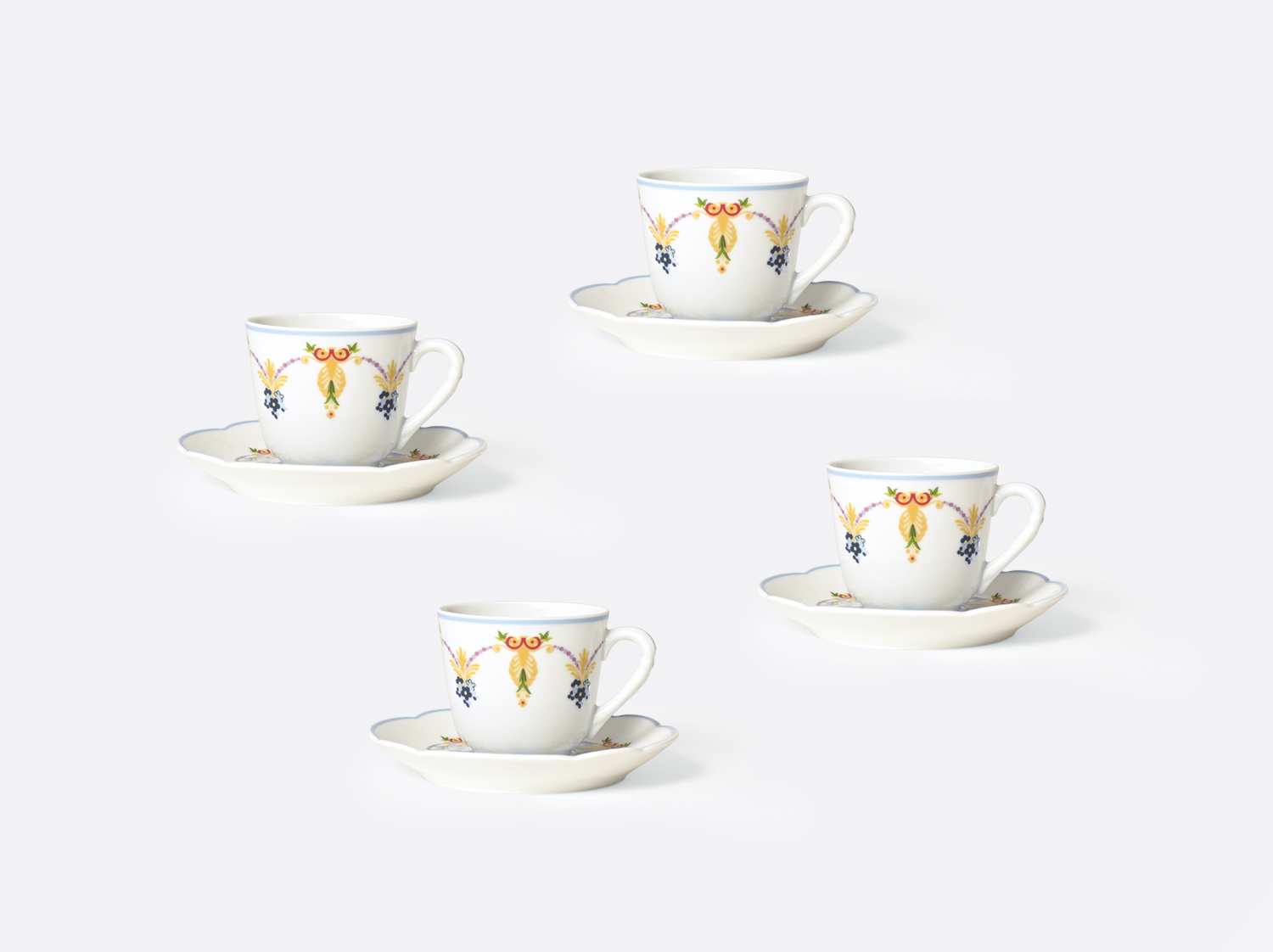 China Set of 4 of the collection Trianon | Bernardaud