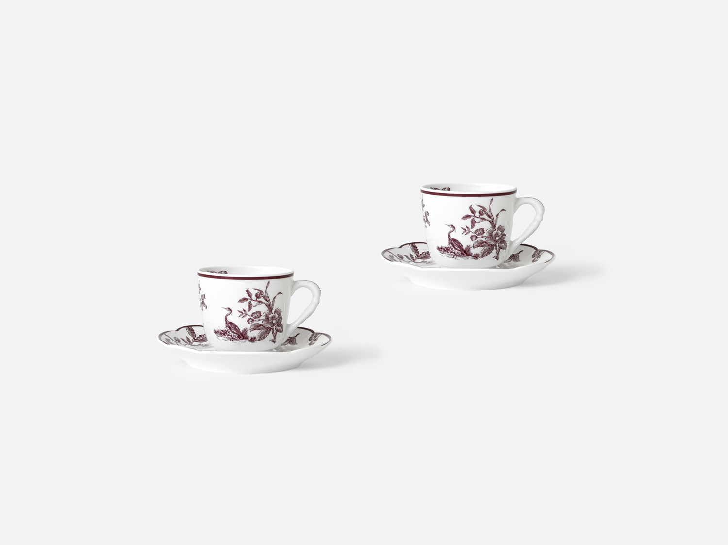 China Set of 2 of the collection Albertine Prune | Bernardaud