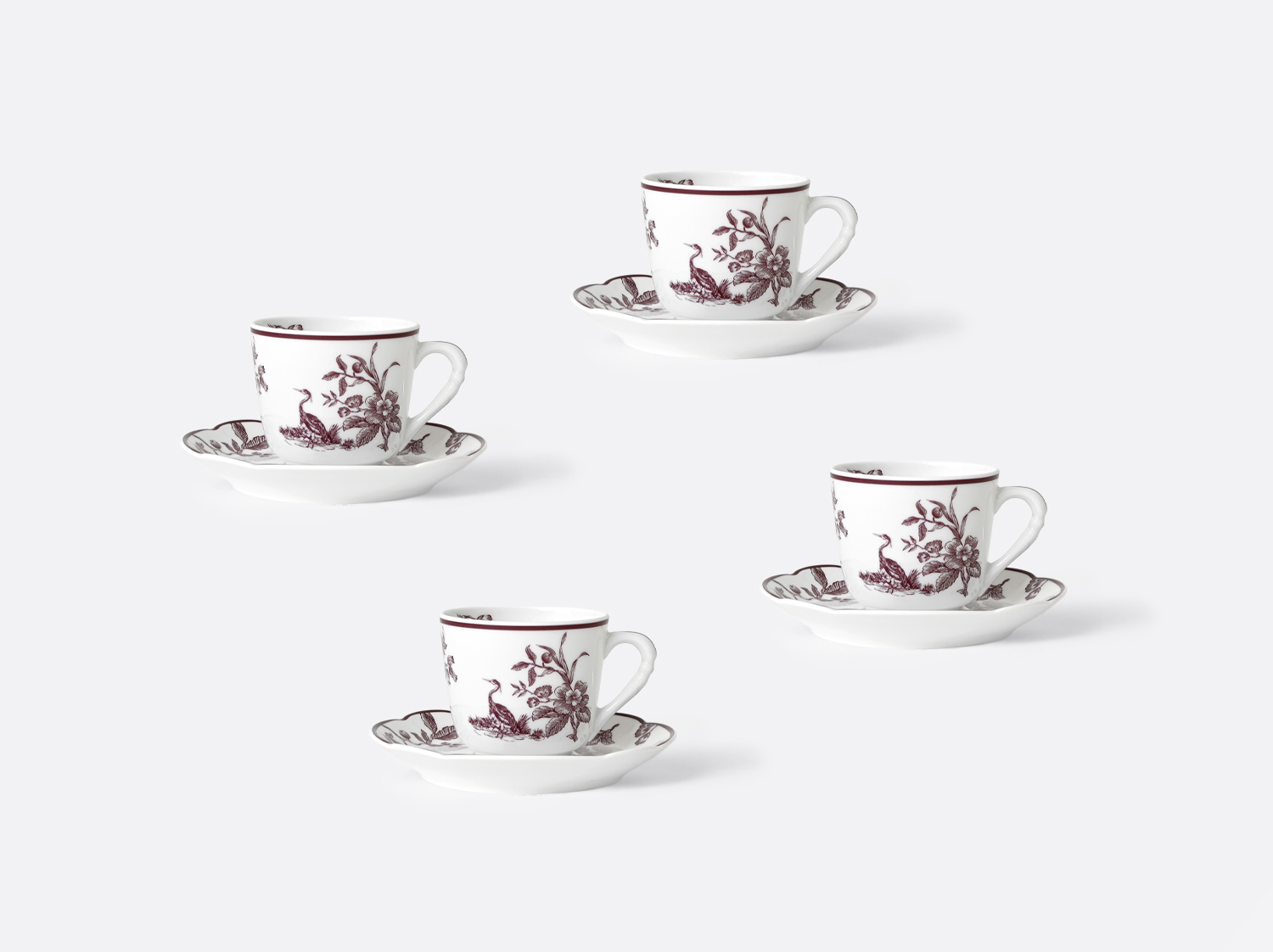 China Set of 4 of the collection Albertine Prune | Bernardaud