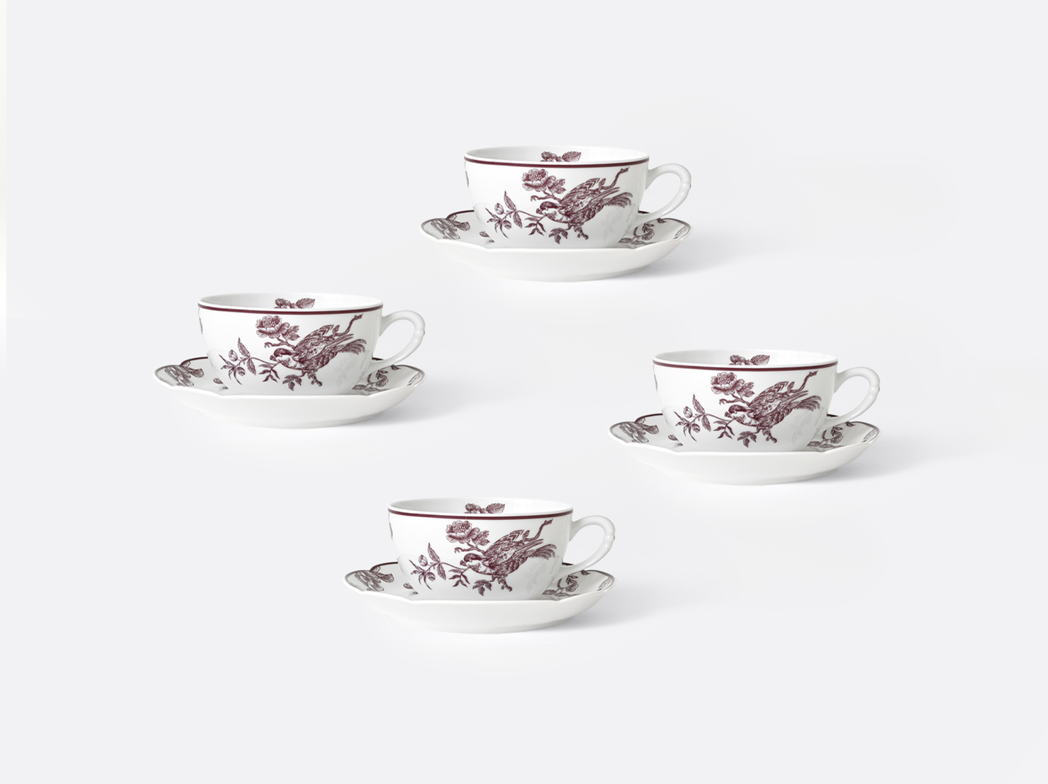 China Set of 4 of the collection Albertine Prune | Bernardaud