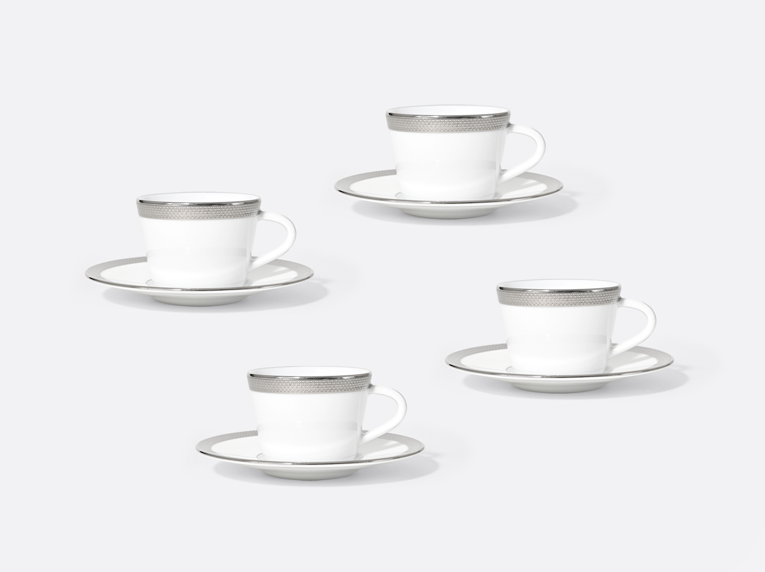 China Set of 4 of the collection Maille Platine | Bernardaud