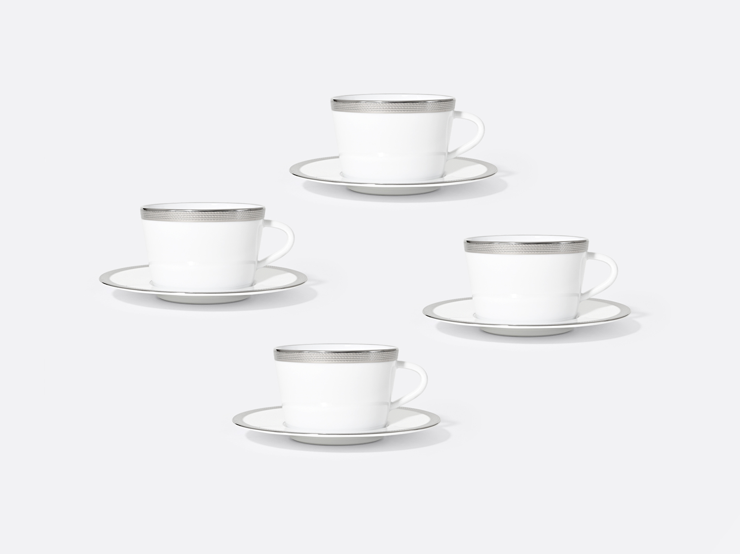 China Set of 4 of the collection Maille Platine | Bernardaud