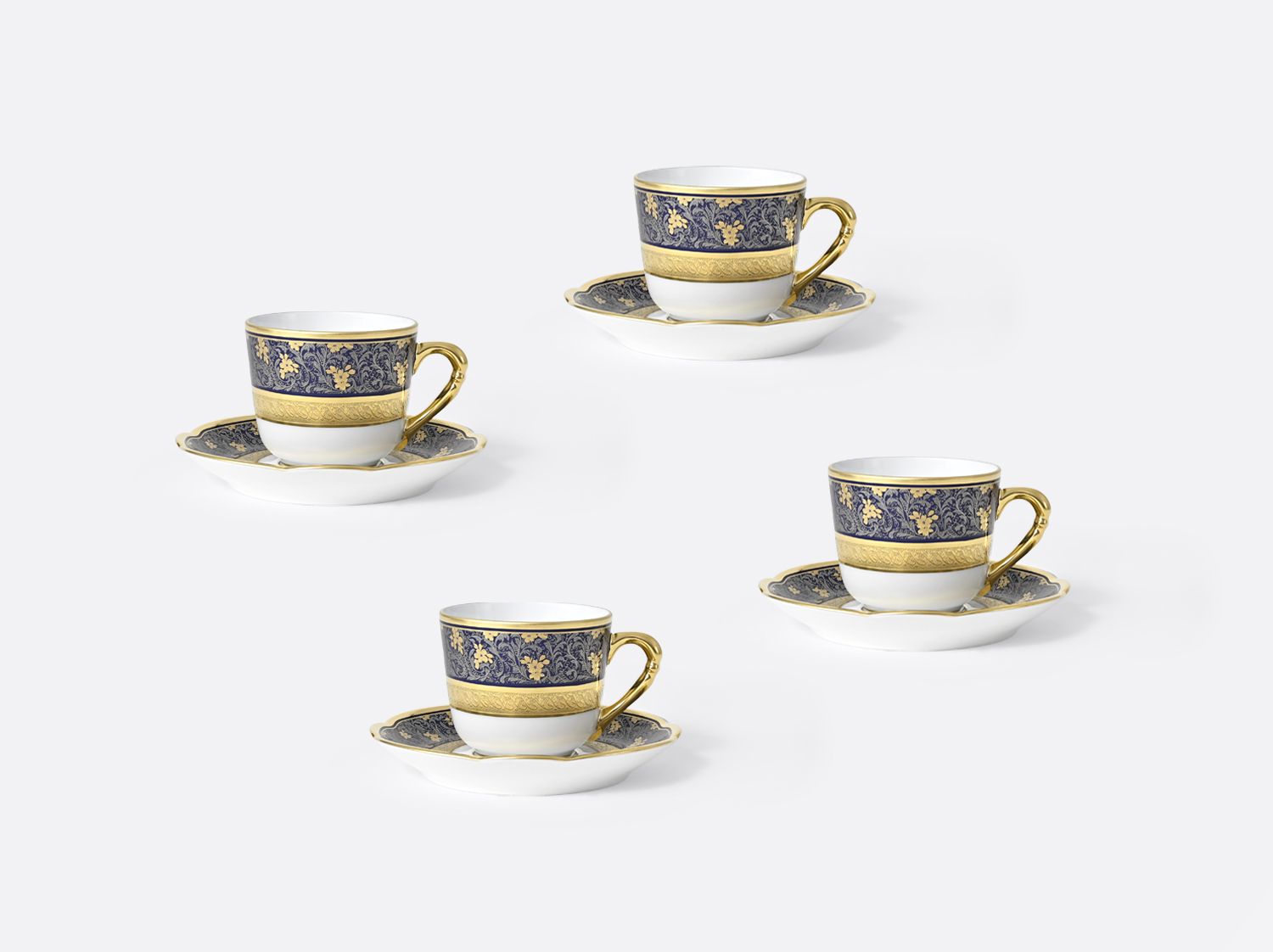 Coffret de Tasse et soucoupe expresso 6 cl Eden Apparat - Coffret de 4 en porcelaine de la collection Eden Apparat Bernardaud
