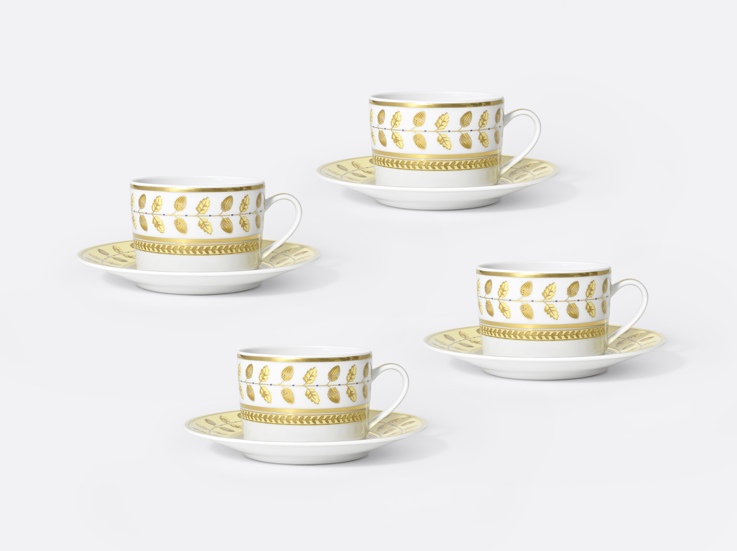 China Set of 4 of the collection Constance Jaune | Bernardaud